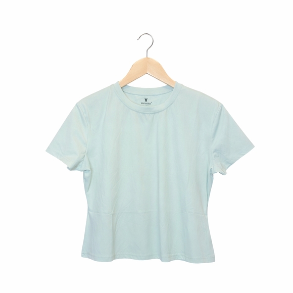 Tops - Seafoam Green Women's Athletic Cropped Top